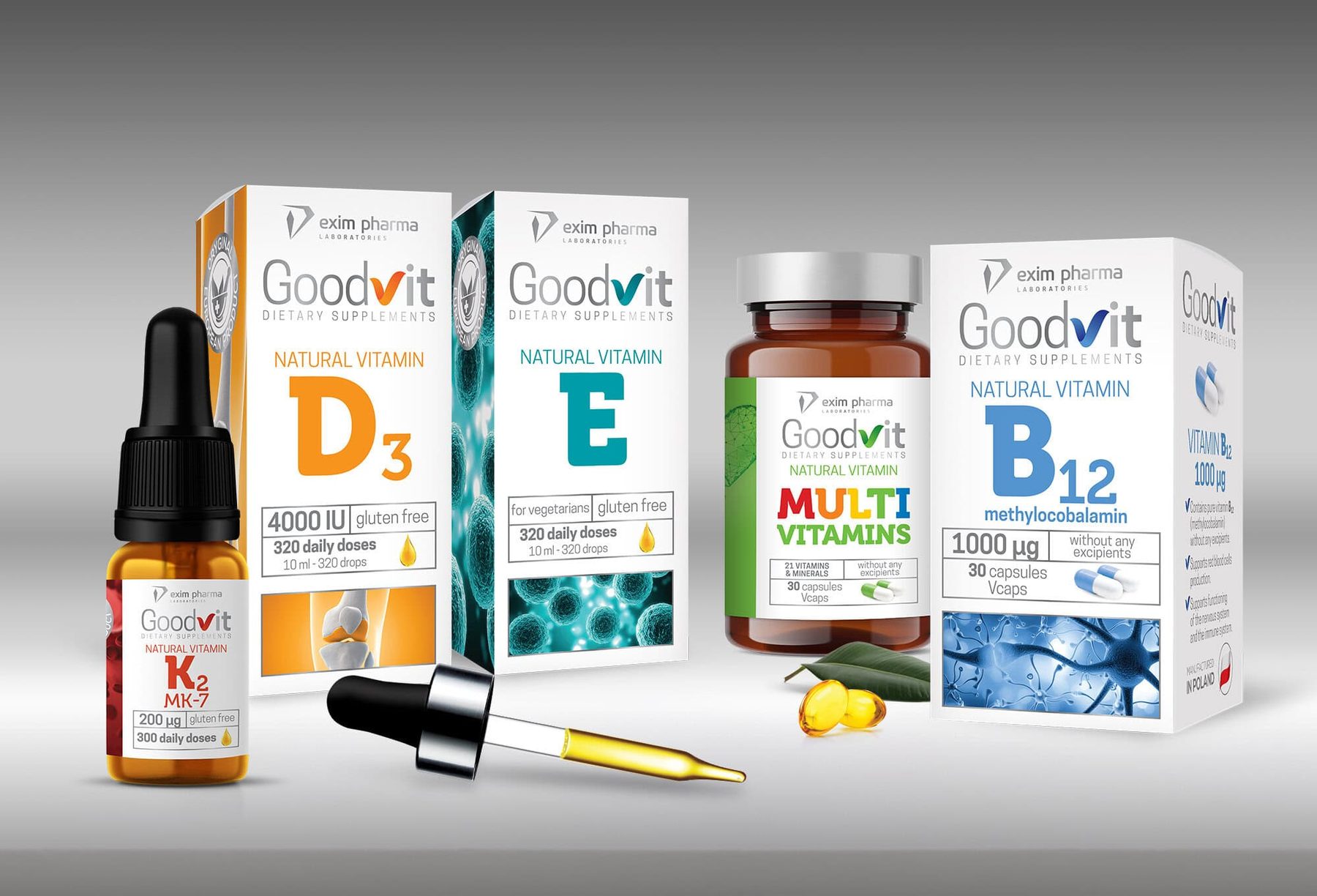 Projekt opakowania: Goodvit — suplementy diety