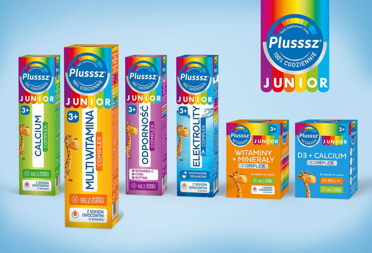 Plusssz Junior — linia suplementów dla dzieci od 3. roku życia