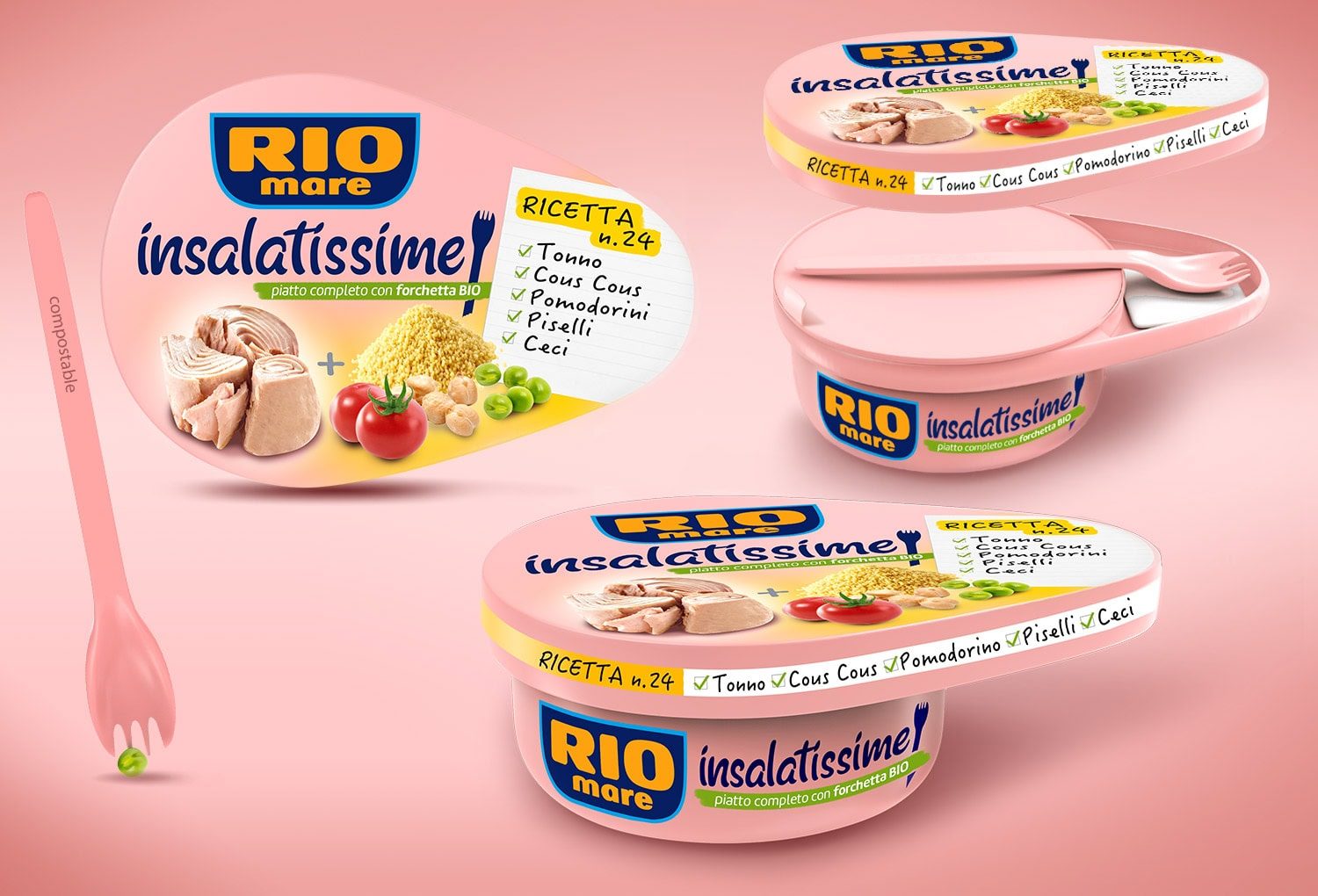Projekt opakowania: Rio Mare Insalatissime