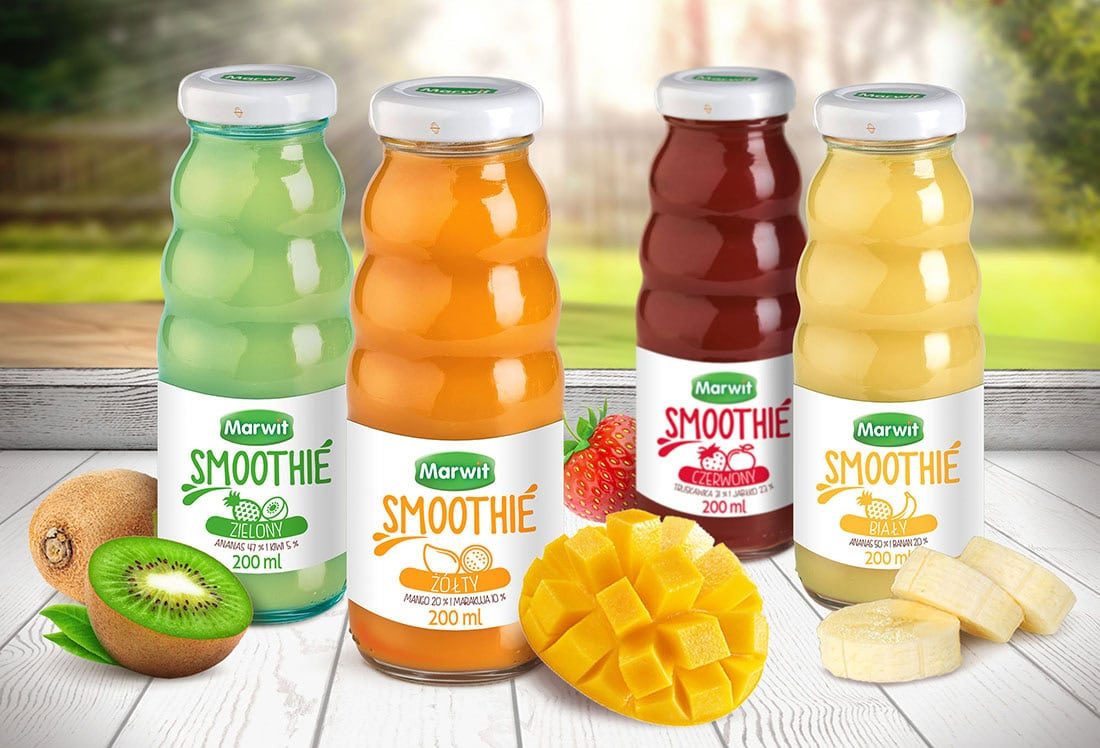 Projekt opakowania: Marwit — smoothie