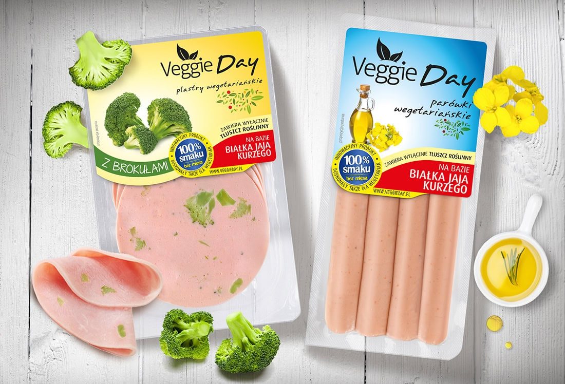 Projekt opakowania: Veggie Day — wędliny roślinne
